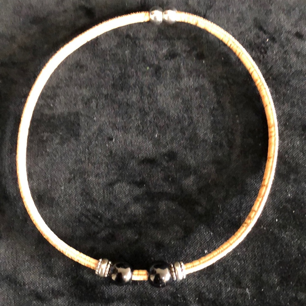 Cork Choker with Beads